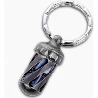 Брелок-капсула с игральными кубиками Acorn Dice Blue Titanium,Lion Steel, Нержавеющая сталь,синий, L/DD TiBL купить в 