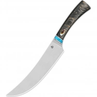 Кухонный нож пчак QSP Noble Series, сталь 14C28N, рукоять дерево айронвуд купить в 
