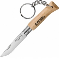 Нож-брелок Opinel №4, нержавеющая сталь, бук купить в 