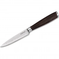 Нож кухонный для чистки овощей и фруктов Boker Meisterklinge, сталь дамаск, рукоять дуб купить в 