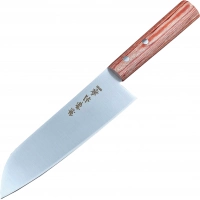 Нож кухонный Kanetsune сантоку 165 мм, сталь DSR-1K6, рукоять pakka wood купить в 