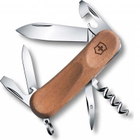 Нож перочинный Victorinox EvoWood 10, сталь X50CrMoV15, рукоять ореховое дерево, коричневый купить в 