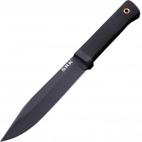 Нож с фиксированным клинком Cold Steel SRK, сталь SK-5, чёрное покрытие Black Tuff-Ex купить в 