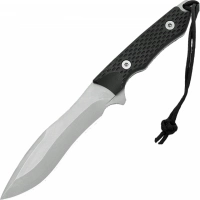 Нож с фиксированным клинком Spartan Blades Ronin Shinto, клинок Stonewash, сталь CPM-S35VN, рукоять черная микарта купить в 