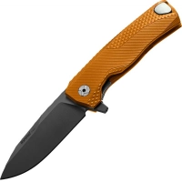 Нож складной LionSteel ROK A OB, сталь Black (Mil Spec) Finish Bhler M390, рукоять алюминий, оранжевый купить в 