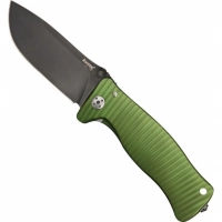 Нож складной LionSteel SR1A GB, сталь D2, рукоять алюминий, зелёный купить в 