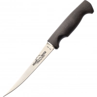 Нож White River Traditional Fillet 6″ Black Canvas Micarta StoneWash, сталь 440C, рукоять черная микарта купить в 