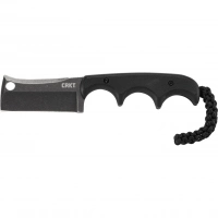 Шейный нож с фиксированным клинком CRKT Minimalist Cleaver Blackout, сталь 5Cr15MoV, рукоять G10 купить в 