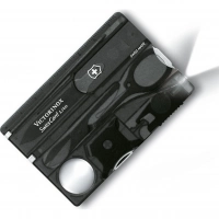 Швейцарская карта Victorinox SwissCard Lite, сталь X50CrMoV15, рукоять ABS-Пластик, черный купить в 