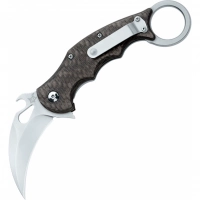 Складной нож Fox IKBS Ball Bearing Karambit, сталь Elmax, рукоять титановый сплав 6Al4V, чёрный купить в 
