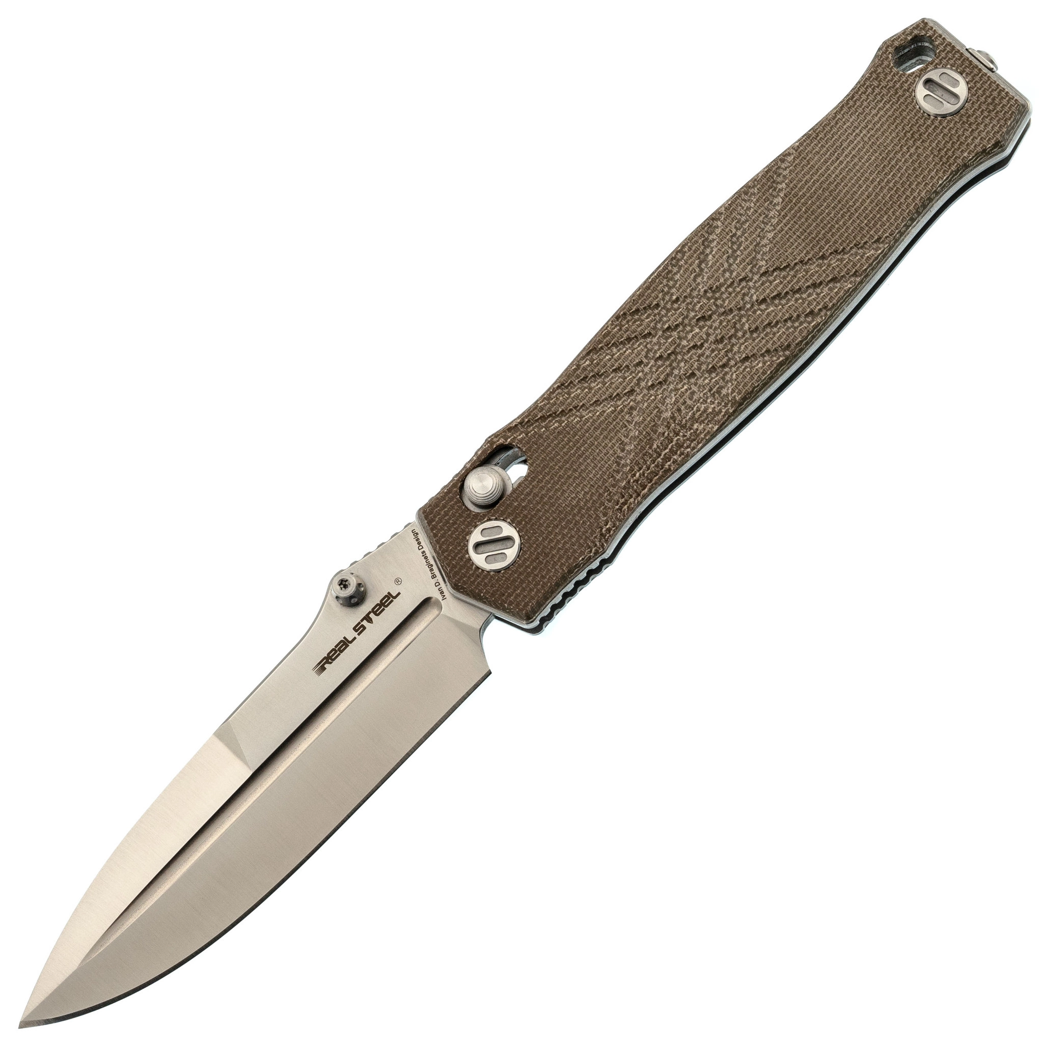 Складной нож RealSteel Muninn, сталь VG-10, рукоять Micarta