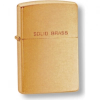 Зажигалка ZIPPO Brushed Brass, латунь, золотистый, матовая, 36х56х12 мм купить в 