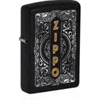 Зажигалка ZIPPO Classic с покрытием Black Matte, латунь/сталь, черная купить в 