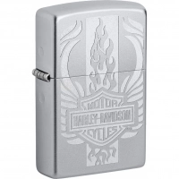 Зажигалка ZIPPO Harley-Davidson® c покрытием Satin Chrome™, латунь/сталь купить в 