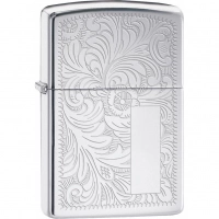 Зажигалка ZIPPO Venetian® с покрытием High Polish Chrome, латунь/сталь, серебистая, 36x12x56 мм купить в 